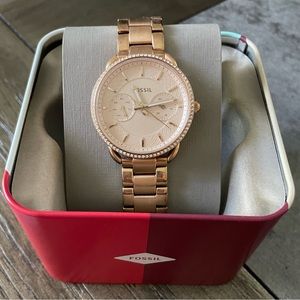 Fossil Tailor Watch in Rose Gold with extra links